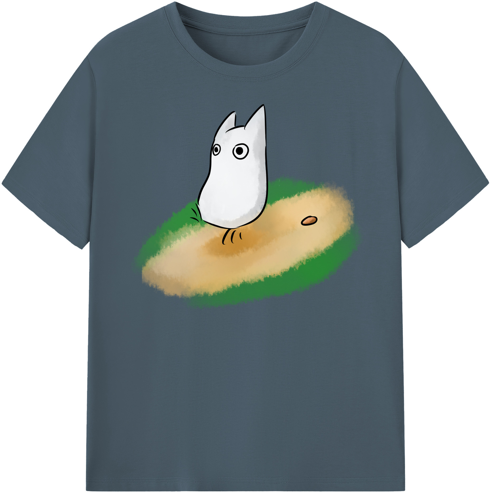 （画像用） となりのトトロ 草壁メイ 草壁サツキ My Neighbor Totoro Satsuki Kusakabe Mei Kusakabe 綿100％半袖Tシャツ（フロントプリント）